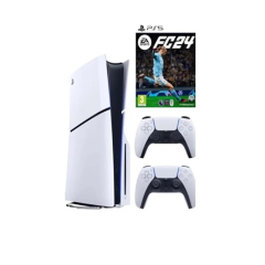 Sony PS5 1 TB Slim CD'li Oyun Konsolu + 2. PS5 Kol + PS5 Fifa 24 / FC 24