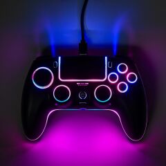Kablosuz RGB Işıklı Gamepad – PS4, PS3, PC, Switch, Android, iOS & Steam Deck Uyumlu