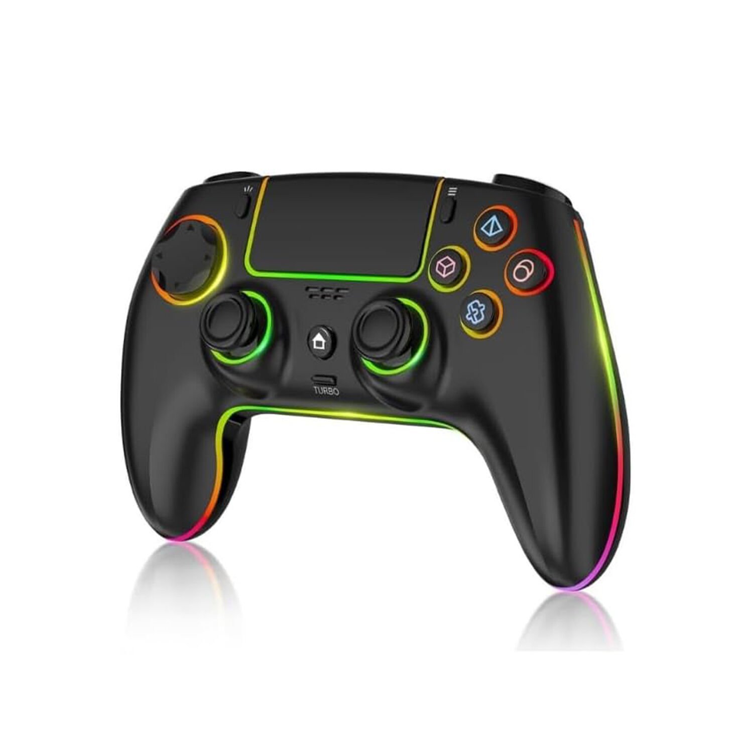 Kontorland Kablosuz RGB Işıklı Gamepad – PS4, PS3, PC, Switch, Android, iOS & Steam Deck Uyumlu