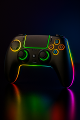 Kablosuz RGB Işıklı Gamepad – PS4, PS3, PC, Switch, Android, iOS & Steam Deck Uyumlu