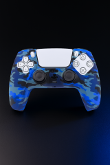 PS5 Dualsense Uyumlu Silikon Kol Kılıfı -  Blue Phantom