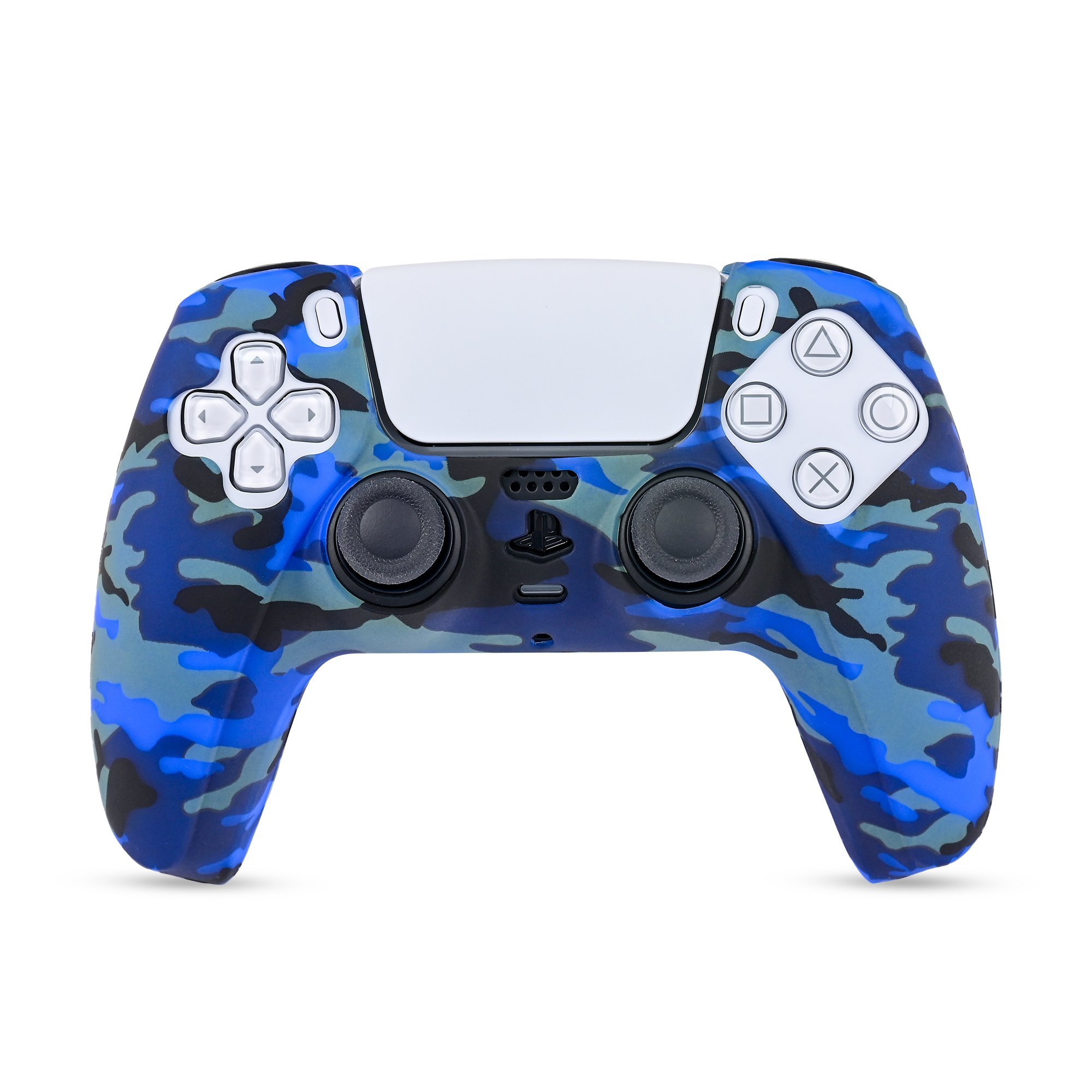 PS5 Dualsense Uyumlu Silikon Kol Kılıfı -  Blue Phantom