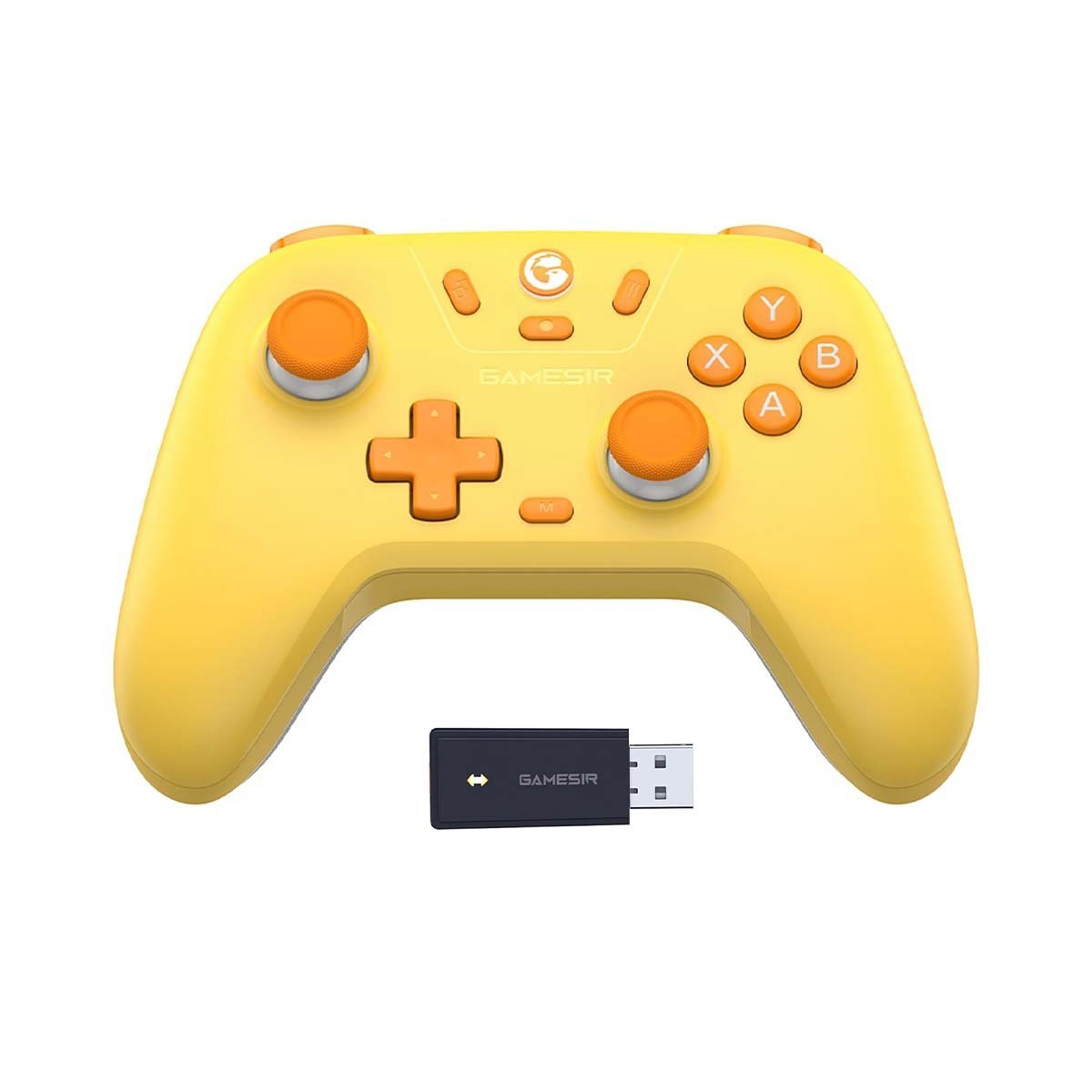 GameSir Nova Lite Kablosuz Oyun Kolu – PC, Steam, Switch, iOS ve Android Uyumlu | Hall Effect Joystick (Yellow)