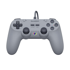 GameSir Tegenaria Lite Kablolu Oyun Kolu - Switch, Android, iOS, PC, Steam Uyumlu (Retro Gri)