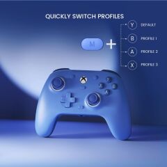 GameSir G7 SE Kablolu Lisanslı Xbox/PC Oyun Kolu | Hall-Effect Stick, Manyetik Faceplate (Dynamic Blue)