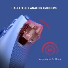 GameSir G7 SE Kablolu Lisanslı Xbox/PC Oyun Kolu | Hall-Effect Stick, Manyetik Faceplate (Dynamic Blue)