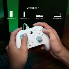 GameSir G7 SE Kablolu Lisanslı Xbox/PC Oyun Kolu | Hall-Effect Stick, Manyetik Faceplate (White)