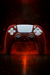 PS5 Dualsense Uyumlu Silikon Kol Kılıfı -  Red Titan