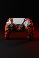 PS5 Dualsense Uyumlu Silikon Kol Kılıfı -  FireCamo Red