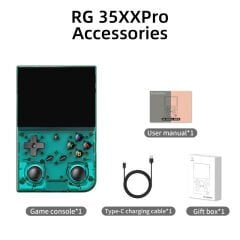 ANBERNIC RG35XX Pro – Retro El Konsolu - Transparent Teal