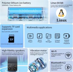 ANBERNIC RG35XX Pro – Retro El Konsolu - Siyah