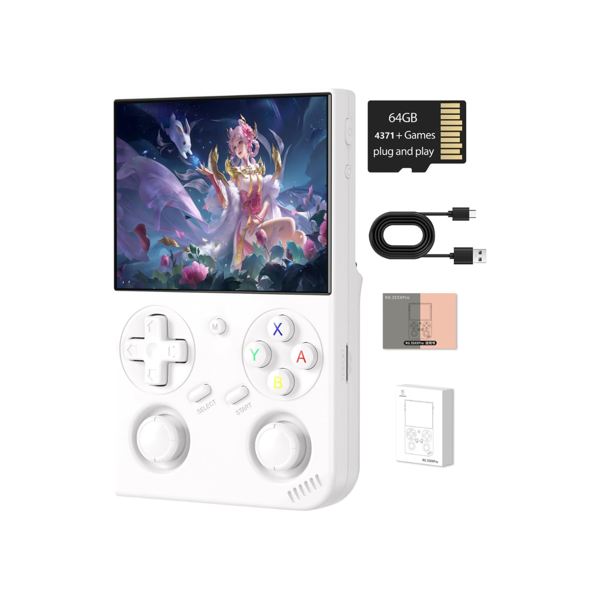 ANBERNIC RG35XX Pro – Retro El Konsolu - Beyaz