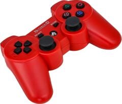 Kontorland P3G - PS3/PC Uyumlu Titreşimli Kablosuz Oyun Kolu GamePad (Kırmızı)